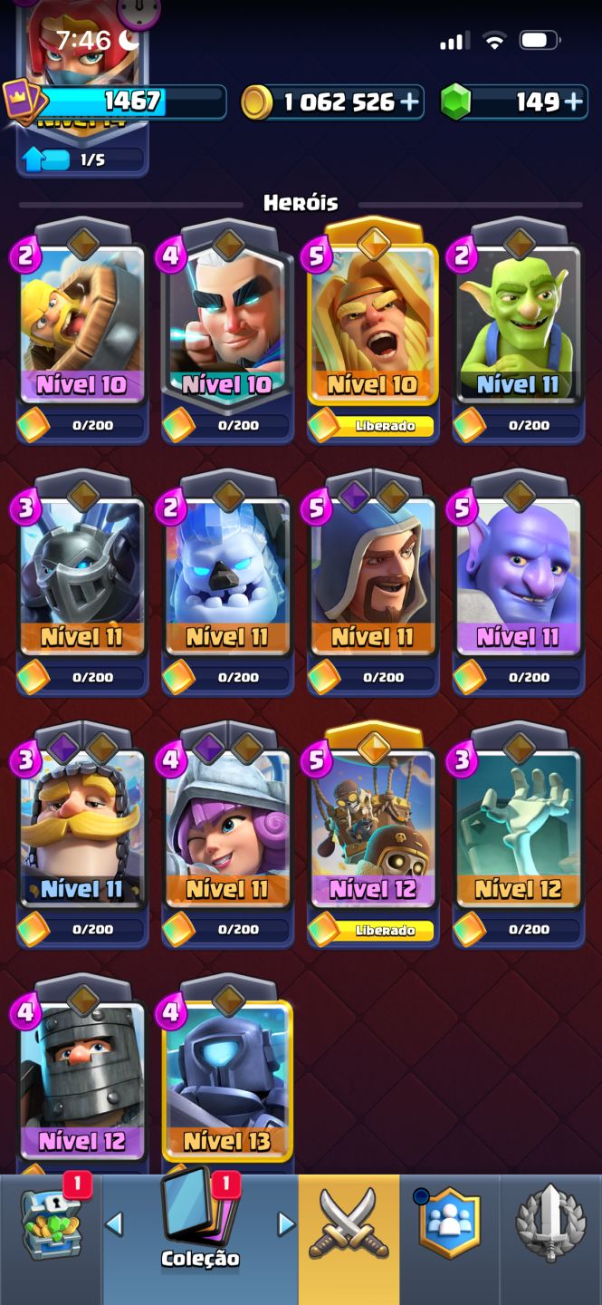 CONTA CLASH COM VARIAS EVOLUÇÕES!!