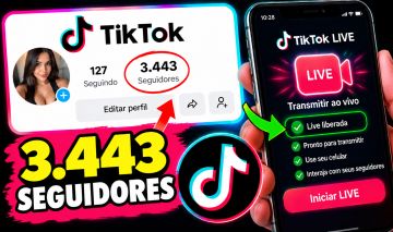 Conta TikTok com 3443 100% real
