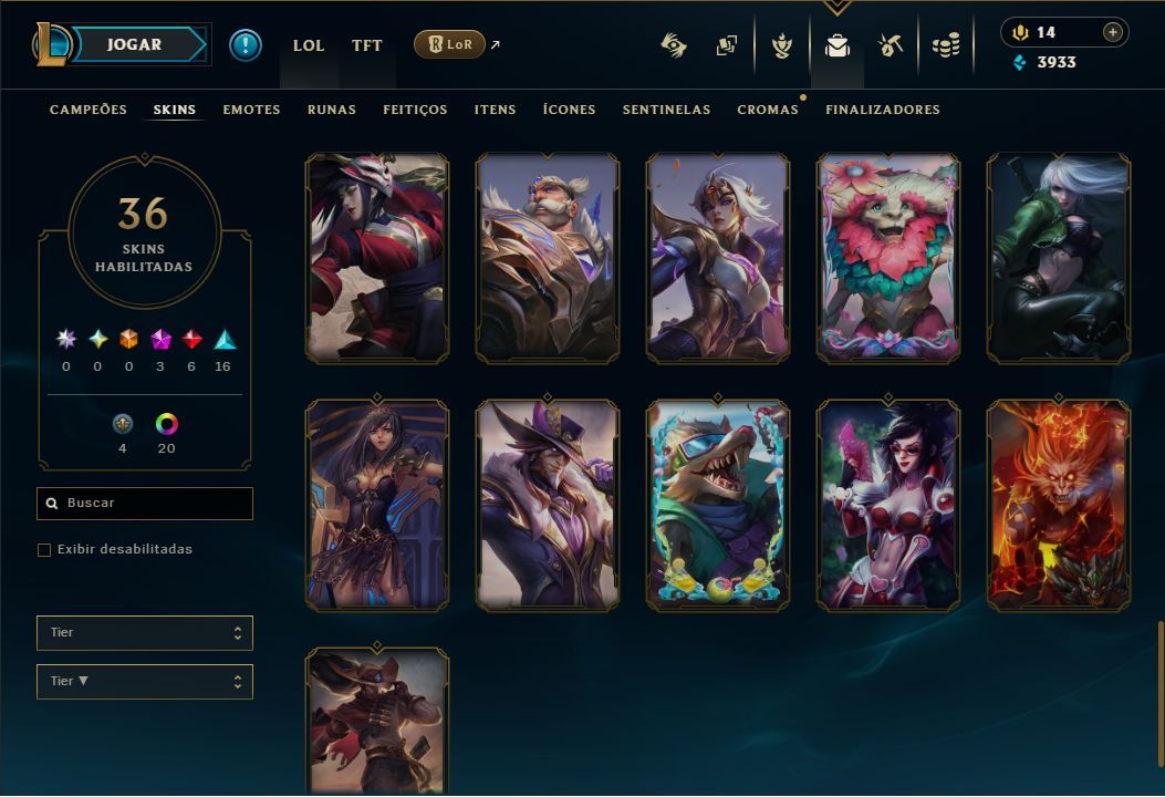 CONTAS DE LOL/FULL ACESSO/PODE TROCA A SENHA E O E-MAIL/ENTREGA 100% garantida