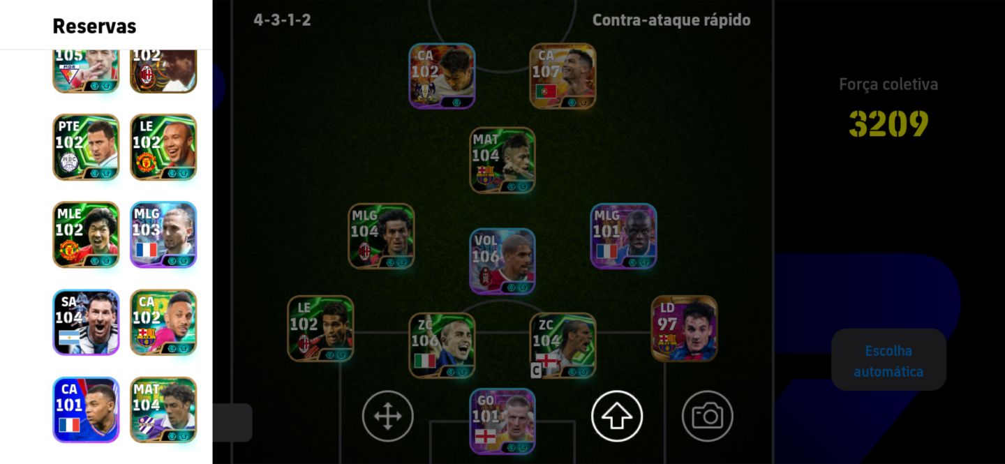 CONTA eFOOTBALL 3209 FORÇA | CR7 107 | 18 MILHÕES GP | ELENCO TOP