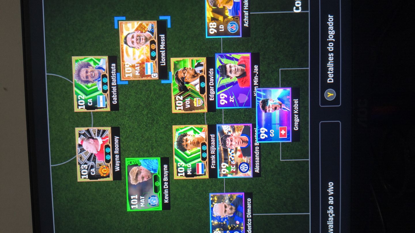 Conta Efotball steam bem básica para começar bem com Messi 109