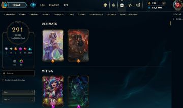 Full Acesso - 291 Skins - 160 Campeões - Level 523 - Super Promoção!!!
