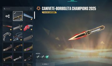 CONTA VALORANT PACOTE CHAMPIONS 2025, KARAMBIT VCT 2025 + DE 1600 GASTOS!
