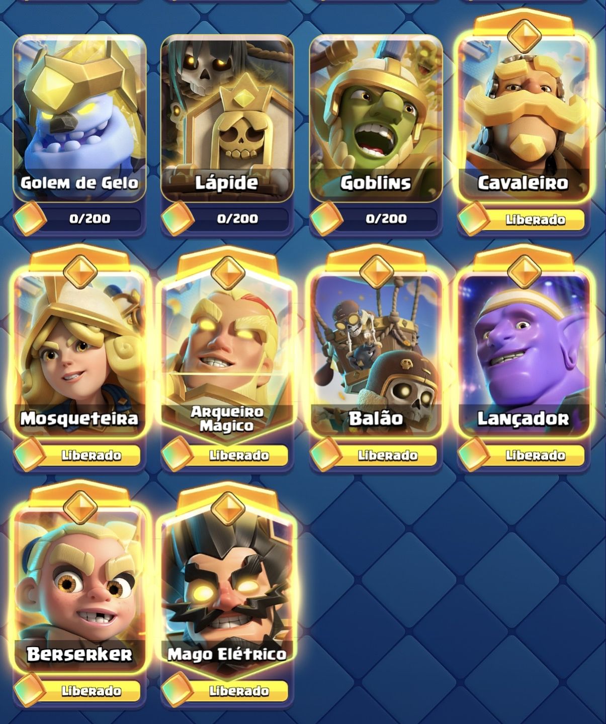 Conta Clash Royale 10 anos - 14k de troféus + conta Clash of Clans CV11