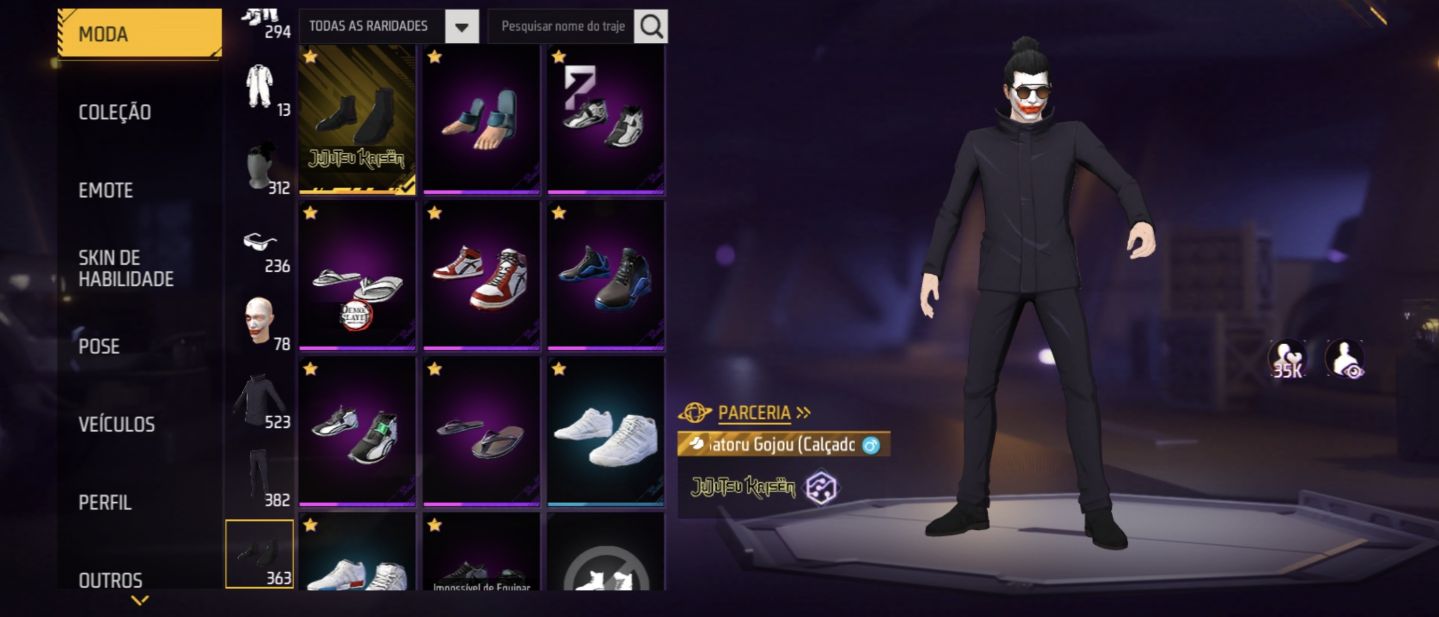 CONTA GEMADA PRIME 6 FULL JUJUSTSU