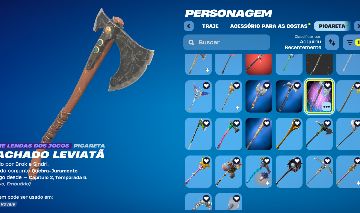 Conta Fortnite +200 Skins e +230 Picaretas [PREÇO NEGOCIAVEL!!!!!]Machado Kratos