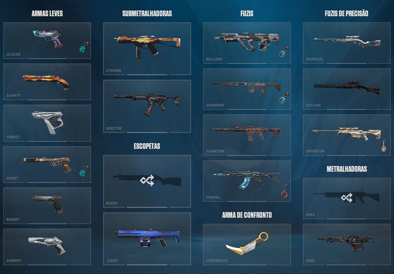 Conta com skins rarissimas que não voltam mais e pacote champions 2024 completo