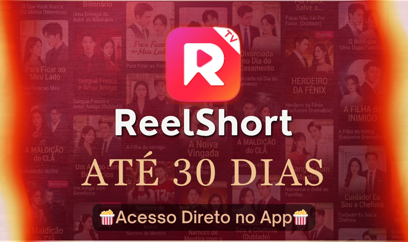 ReelShort Compartilhada |Doramas, Drama, Mini-Série| +Entrega Rápida | Streaming