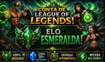 [Entrega Automática] Lol Esmeralda, 42 Skins, Skins Lendárias, 20K Ea, Lvl 49
