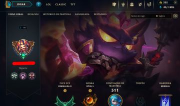 Nv 137 plat 4 soloq , esmeralda 2 flex, handlevel , skin veigar passe
