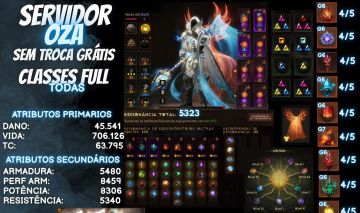 Conta de diablo com 5k de ressonância full dados e-mail de criação