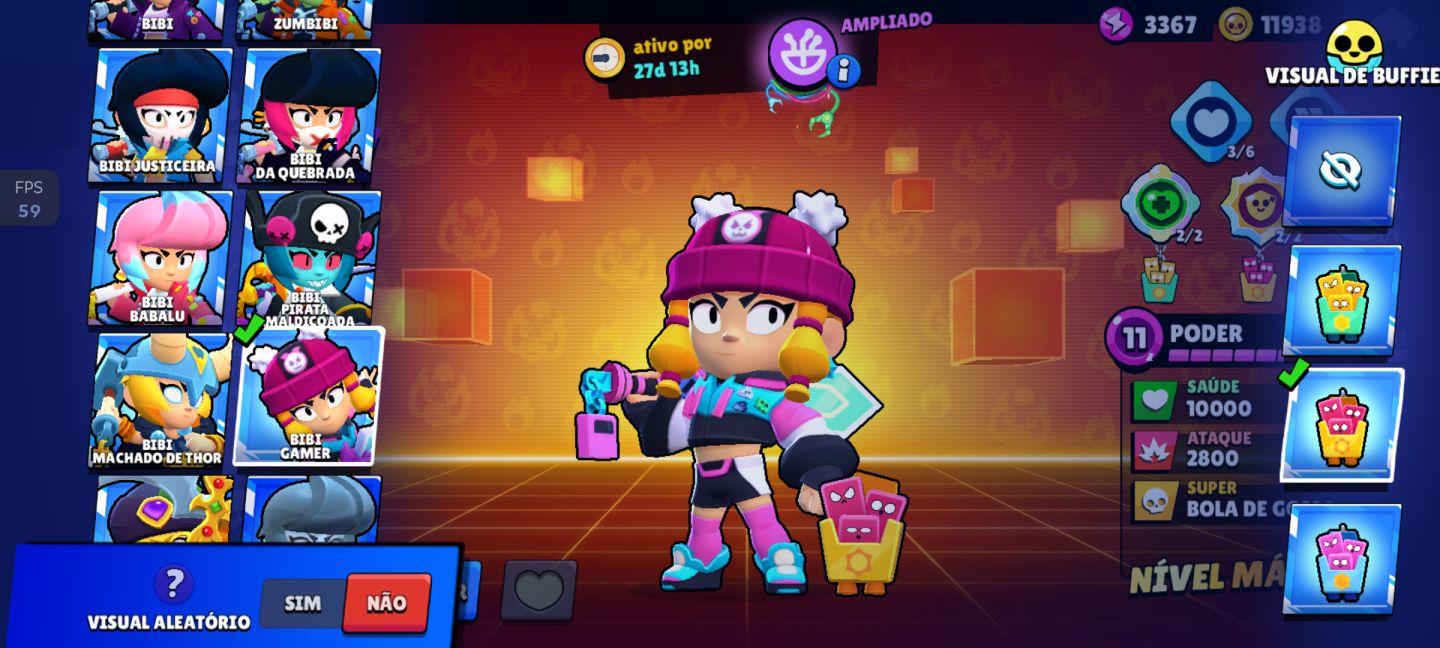Conta Brawl Stars 2019 | 58K Troféus | Todos os Brawlers |+200 Skins.Negociável