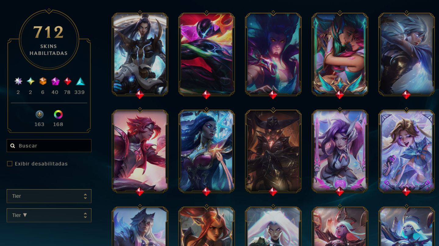 CONTA LOL | MUITAS SKINS + CAMPEÕES | PRONTA PARA JOGAR