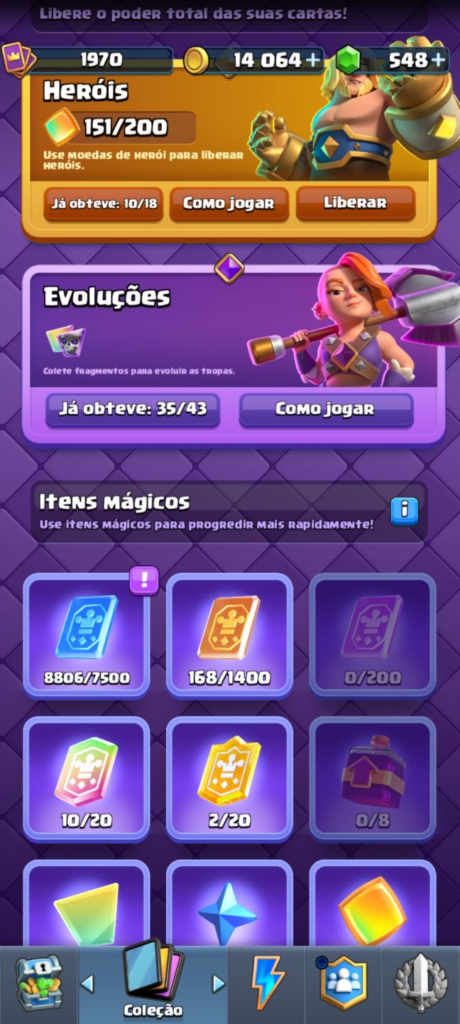 CONTA DE CLASH ROYALE COM 14k TROFÉUS