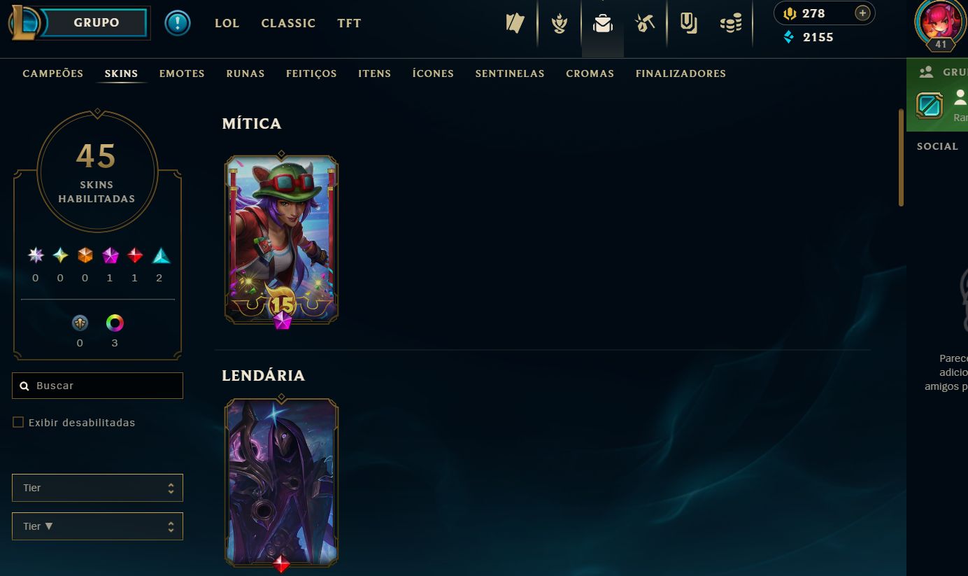 [ENTREGA AUTOMÁTICA] CONTA LOL LEVEL 41 OURO 1 (PRONTA RANKED) - FULL ACESSO!!!