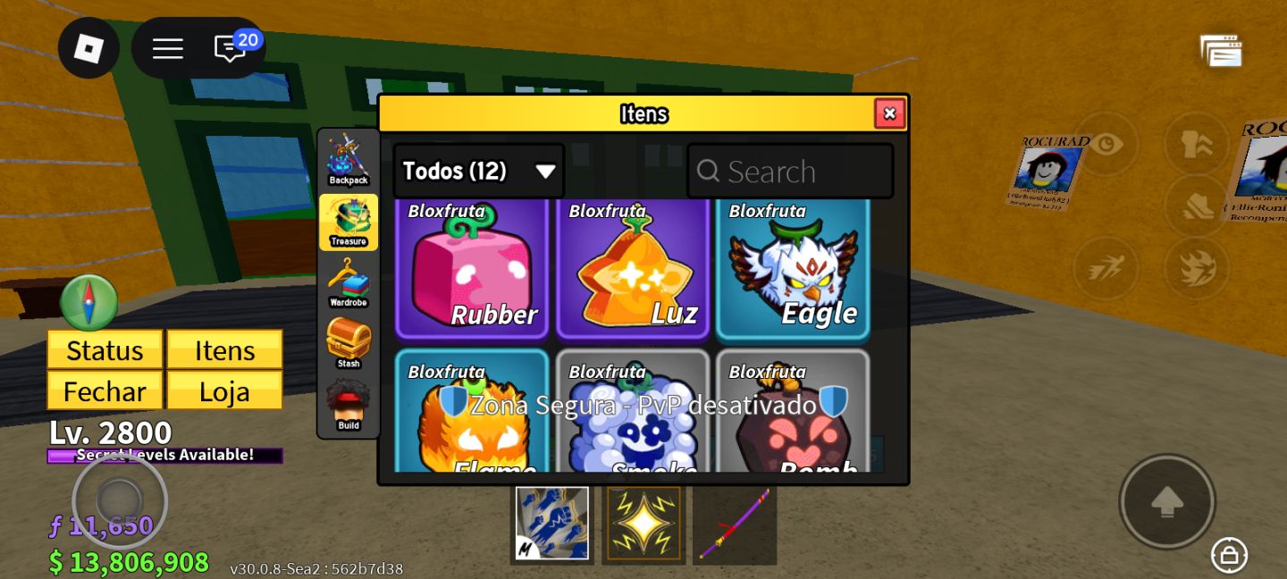Conta Blox fruits
