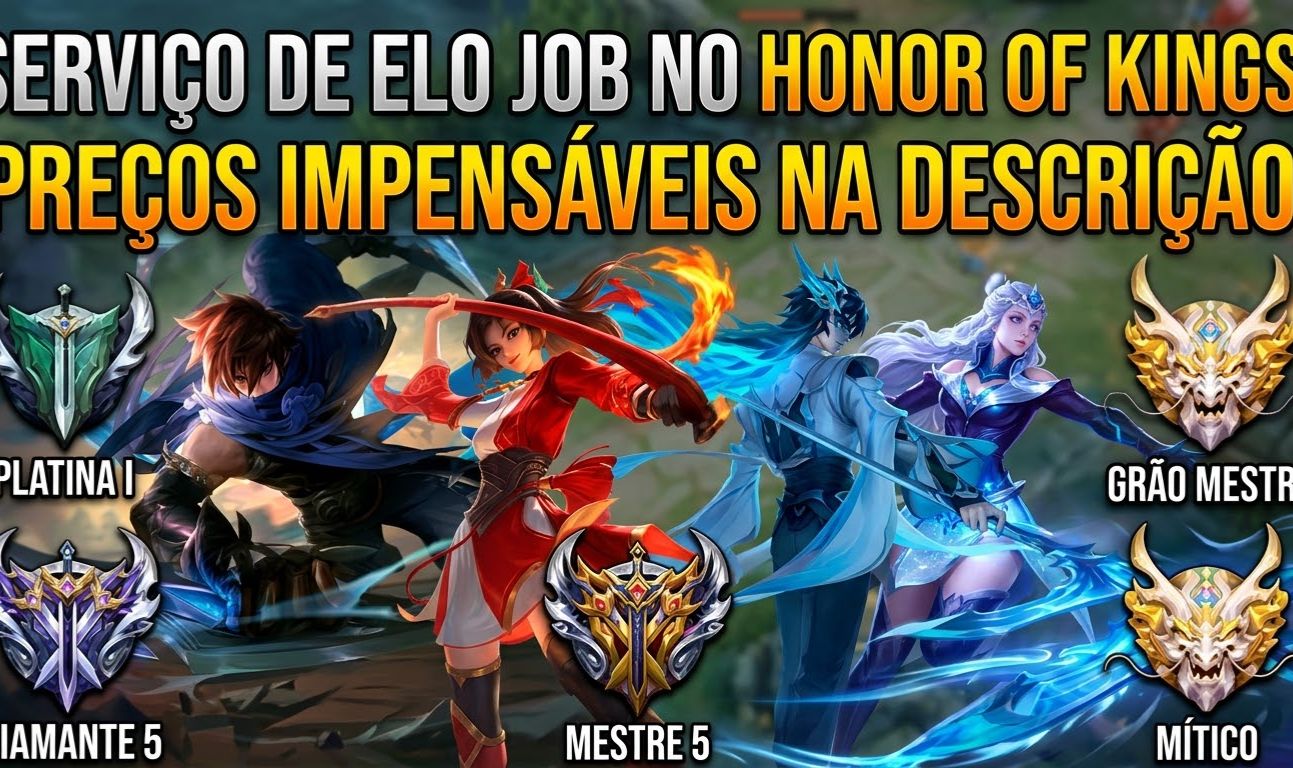 Faço elojob no hornor of kings, com preços impensáveis na descrição