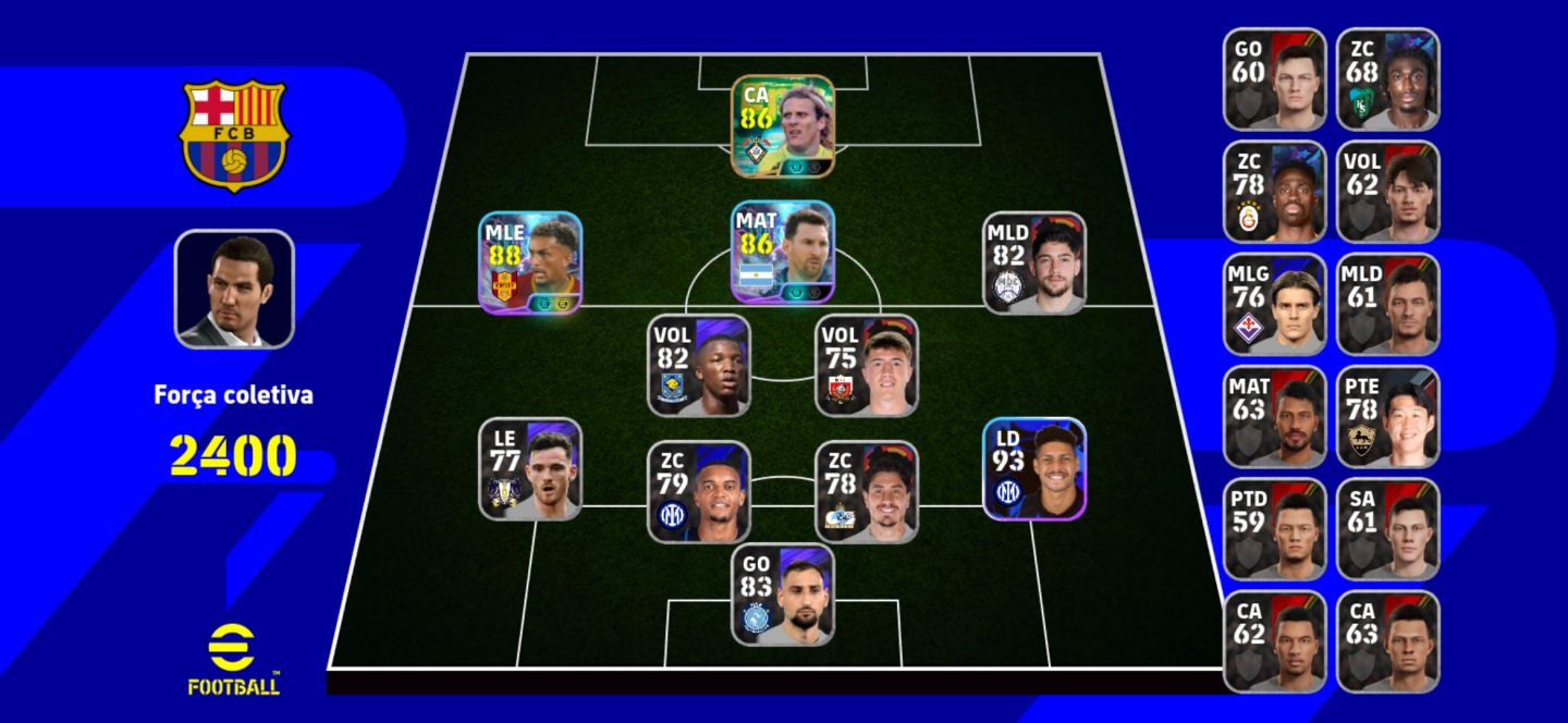 Conta Efootball Wesley e Forlan Boa