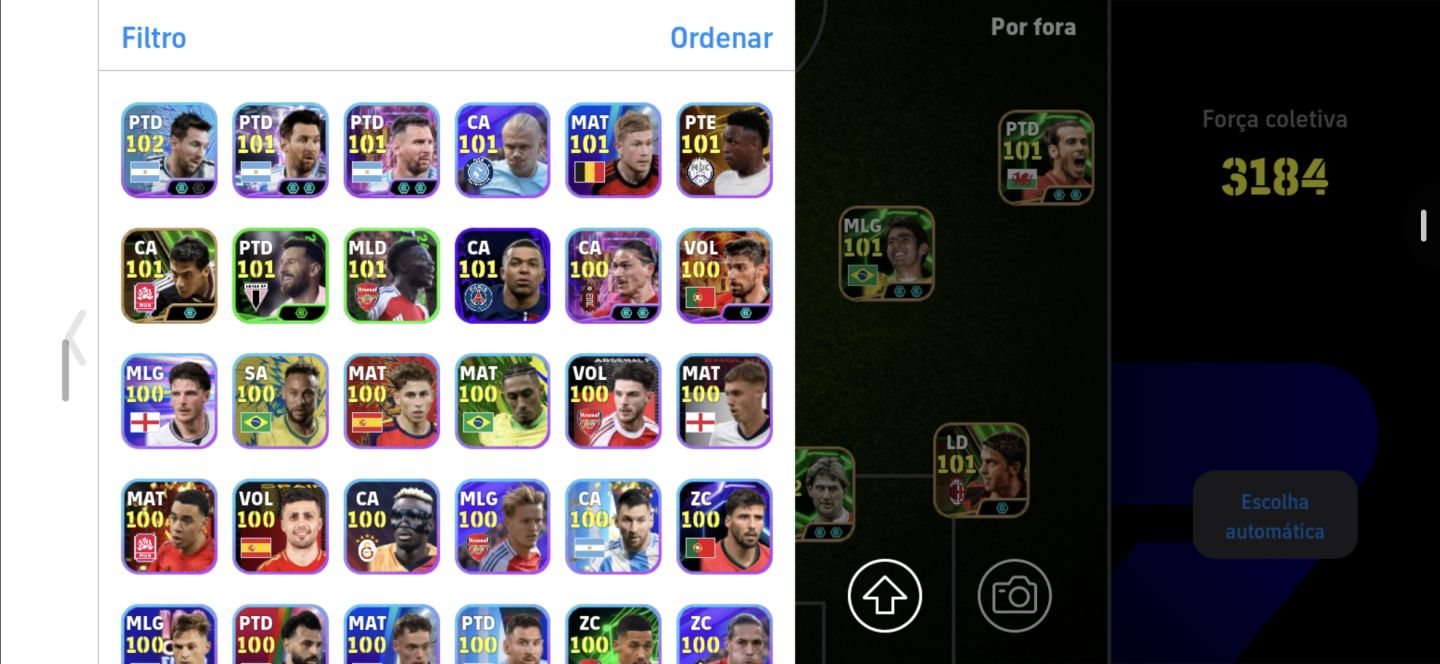 Conta efootball com pele 109