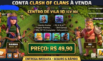 Conta Clash of clans CV10 (quase 11)