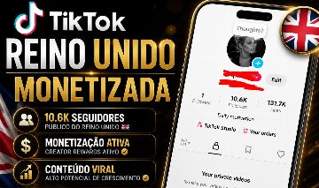 Conta Tiktok Reino Unido Monetizada