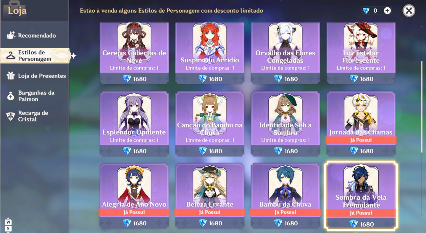 CONTA AR60 END GAME RARA, COM VÁRIOS PERSONAGENS T5