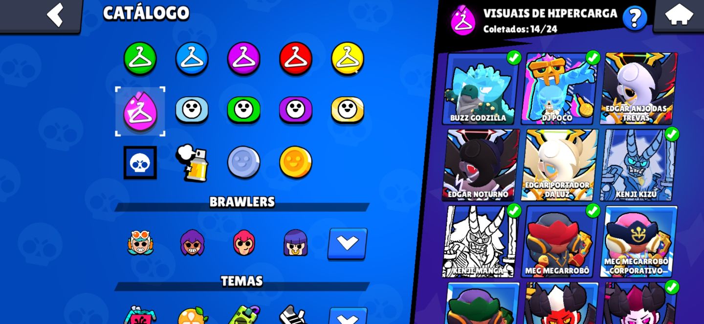 Conta brawlstars com mais de 100k de troféu, fama star force, várias skins