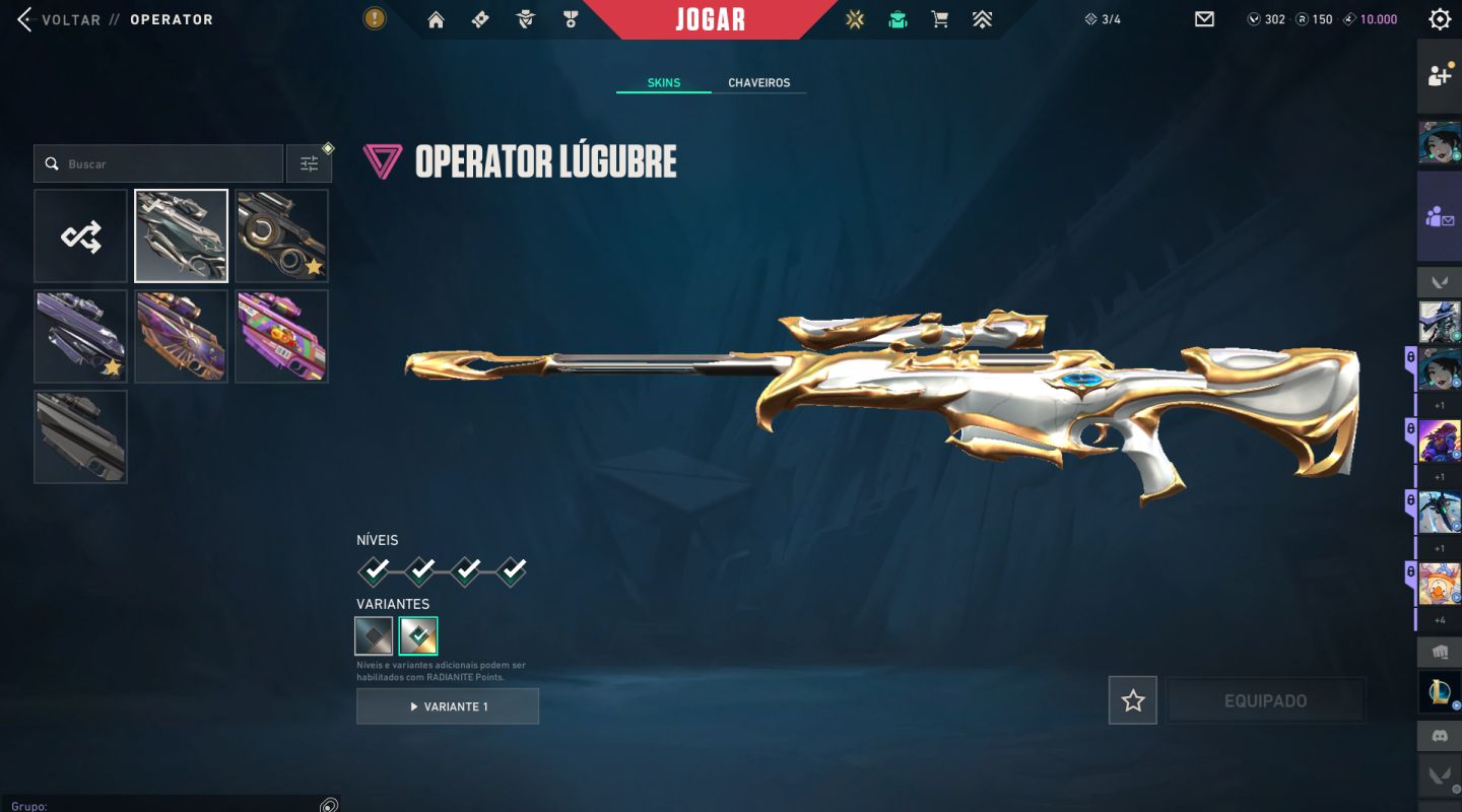 CONTA VALORANT RADIANTE