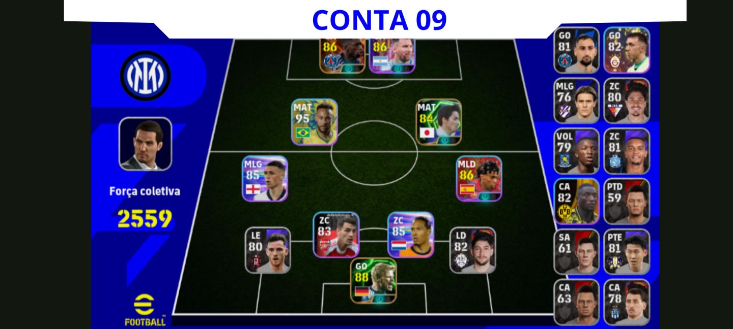 Contas eFootball Iniciais com Épicos/Big Times Garantidos!