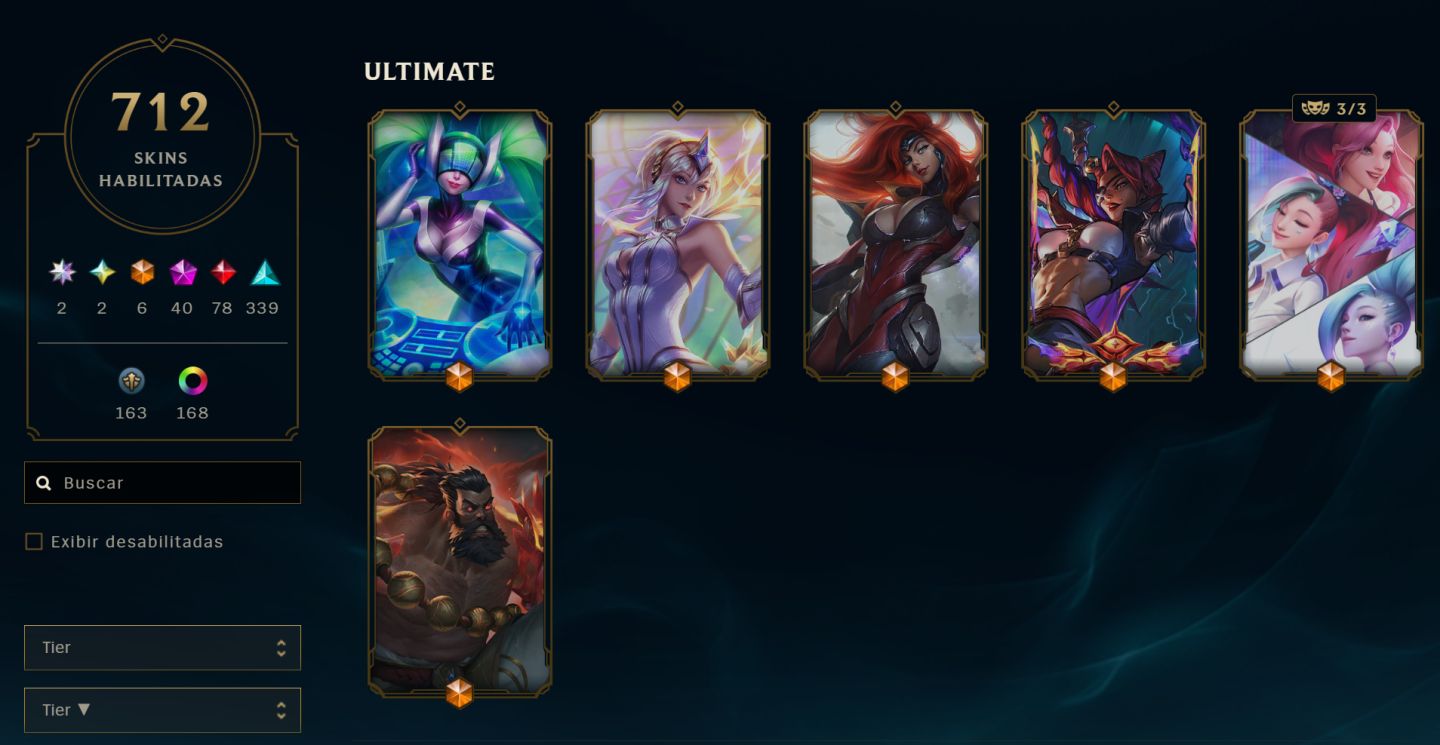 CONTA LOL | MUITAS SKINS + CAMPEÕES | PRONTA PARA JOGAR