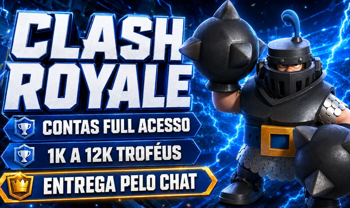 CONTA CLASH ROYALE FULL ACESSO | 1K A 12K TROFÉUS
