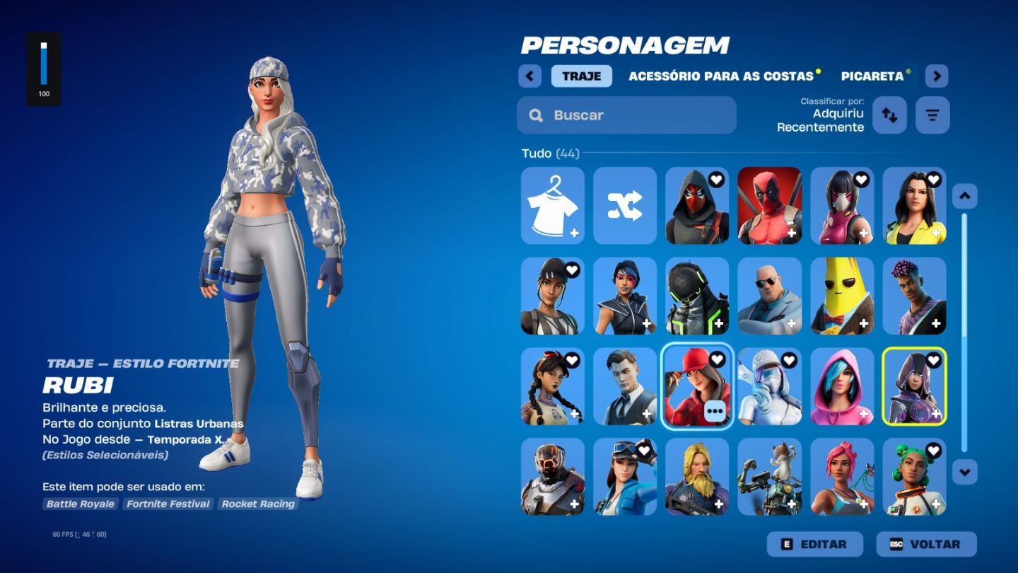 Conta fortnite com glow