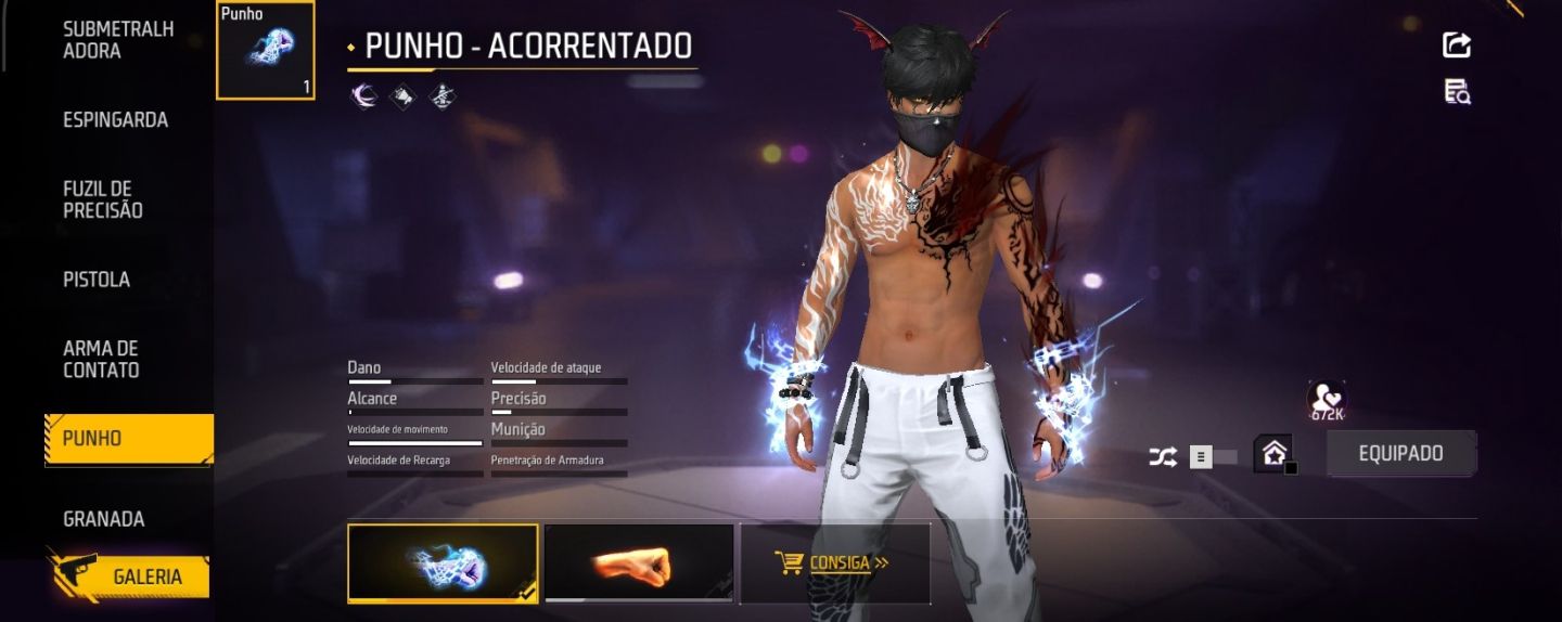 FREE FIRE LV 57 | 12.668 OUROS | 1.288 CURTIDAS | CONTA COMPLETA