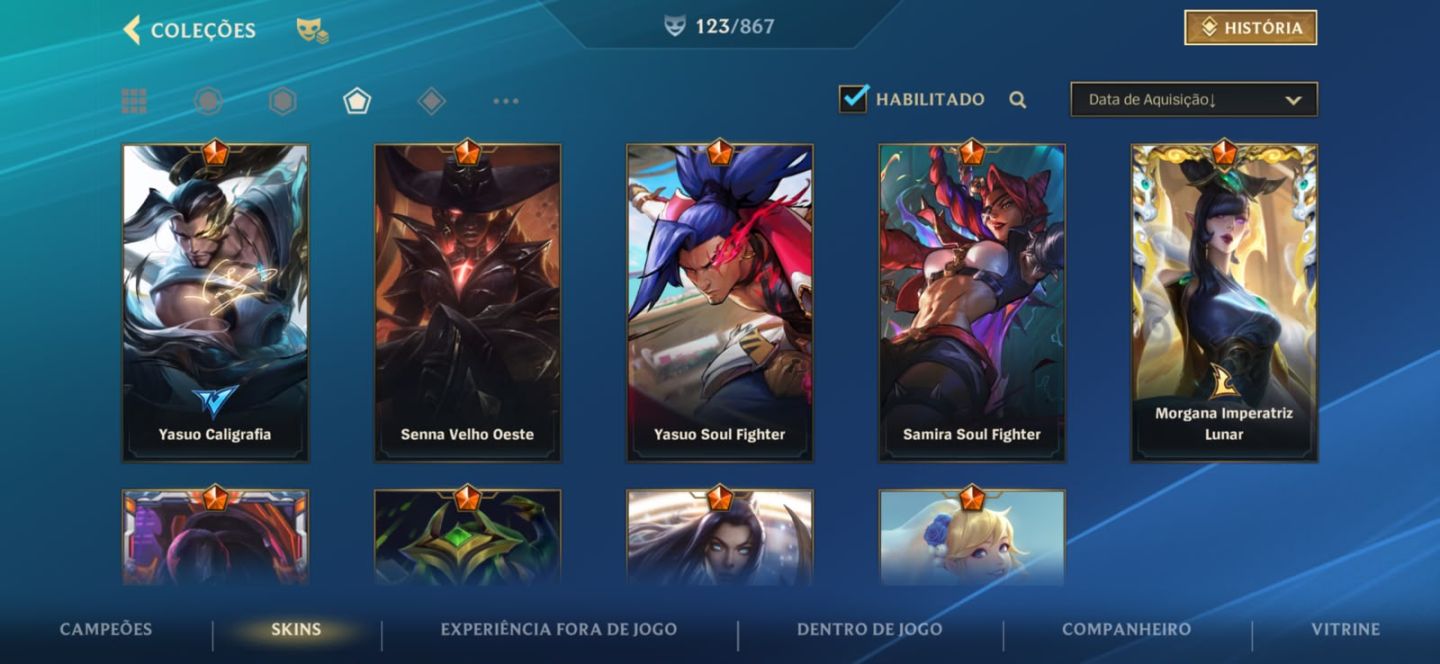Conta wild rift 123 skins. Maior tier Grão mestre
