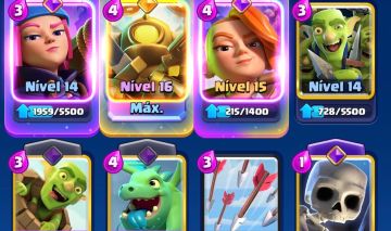 Conta de Clash Royale com 10k de troféus e conta de brawl com 27k troféus