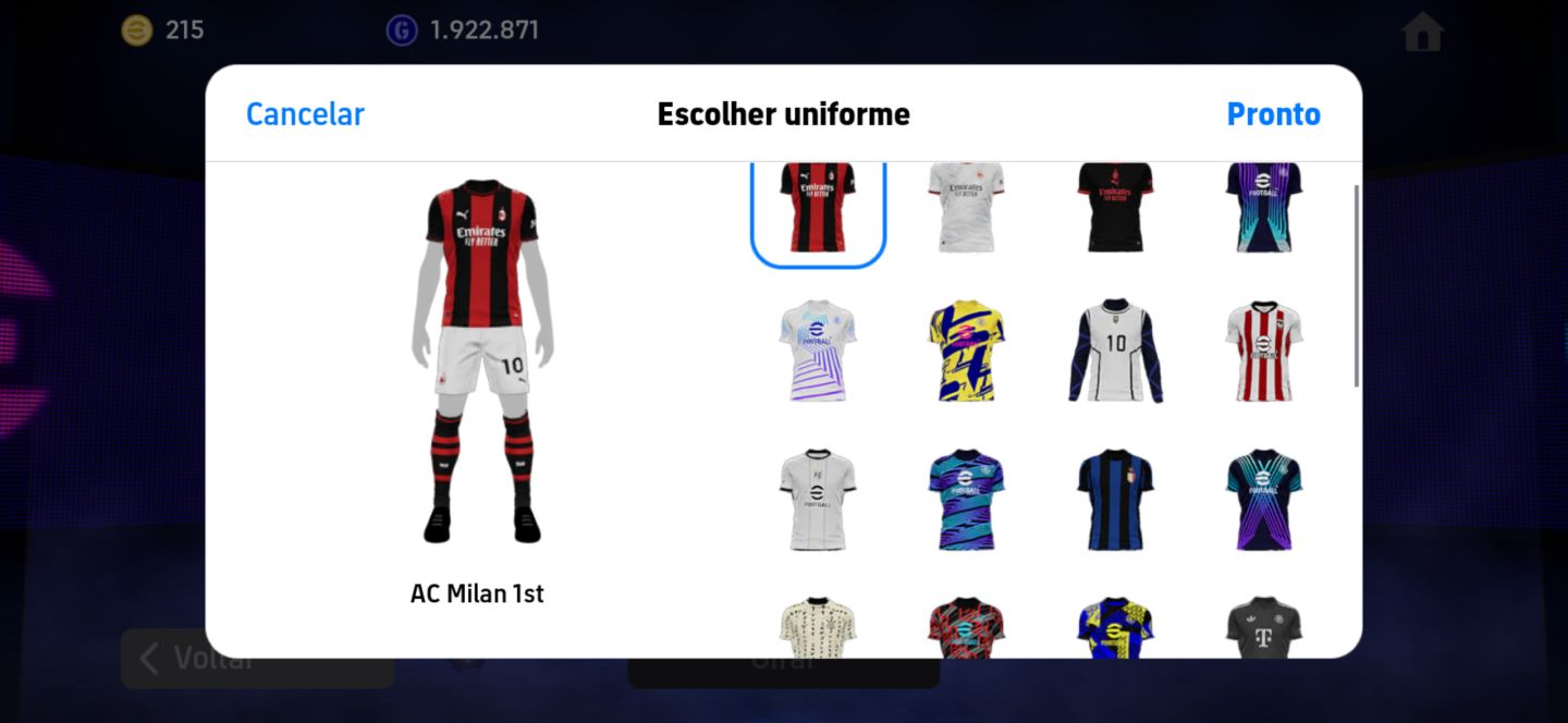 Conta de Efootebol full épicos
