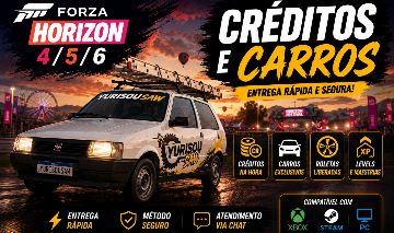 (MENOR PREÇO)FORZA HORIZON 4, 5 E 6 | CRÉDITOS/CARROS/XP
