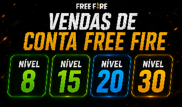 [MELHORES CONTAS] CONTA FREE FIRE LV 8,15,20,30 NA PROMOÇÃO