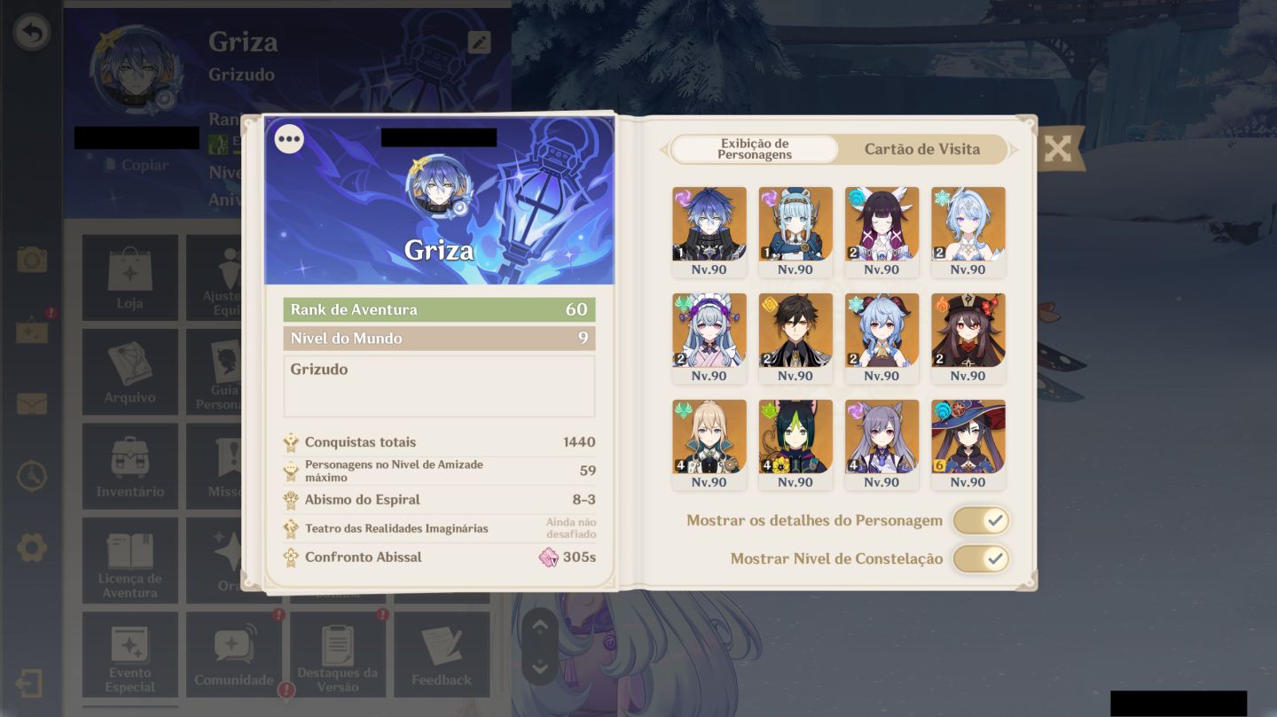 Conta Endgame | 39 Personagens T5 - 37 armas T5 (Columbina C2 + Odette C2 etc)