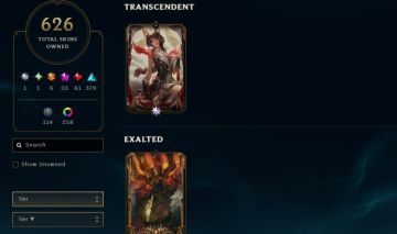 Conta LOL 626 Skins (incluindo Sahn Uzal + Variantes Miticos) + rec. de passes