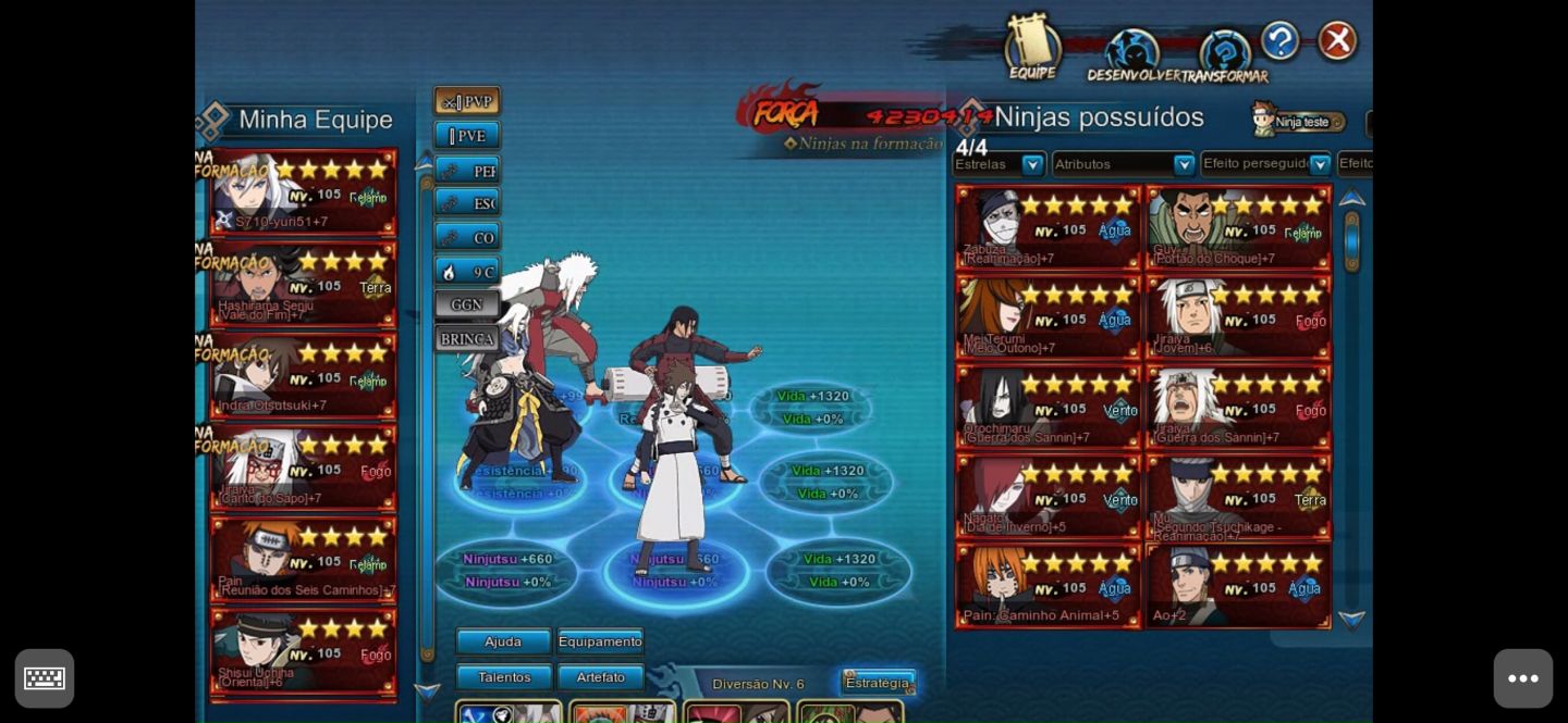 Naruto online 4k de força COM NINJAS METAS!