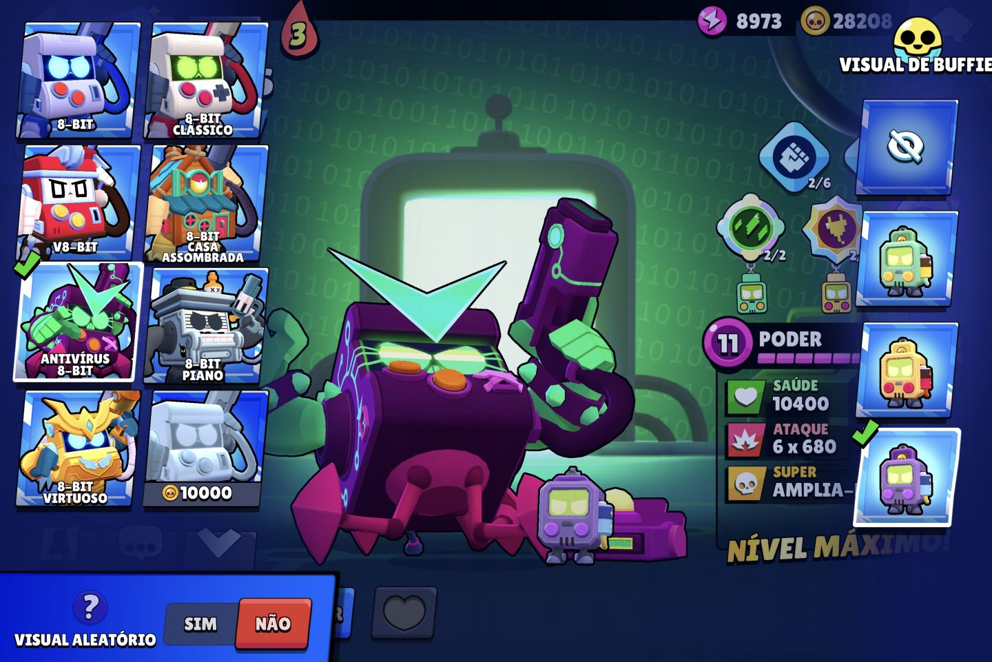 CONTA BRAWL STARS FULL LV11 HIPERCARGAS E BUFFIES / 105K TROFÉUS / 2 FRANK REI