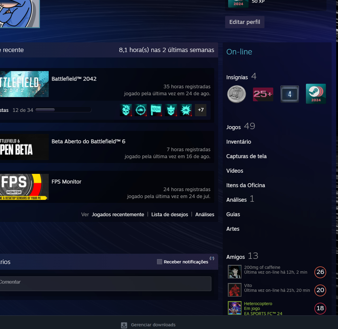 Conta Steam 4 Anos: DayZ, Cyberpunk, RDR2 E OUTROS