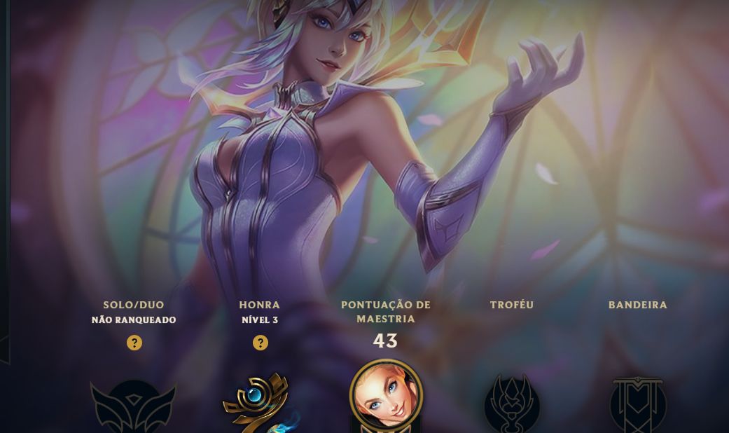 Conta Unranked, Skin Lux Elementalista 49Skin sendo elas 12 Epicas+