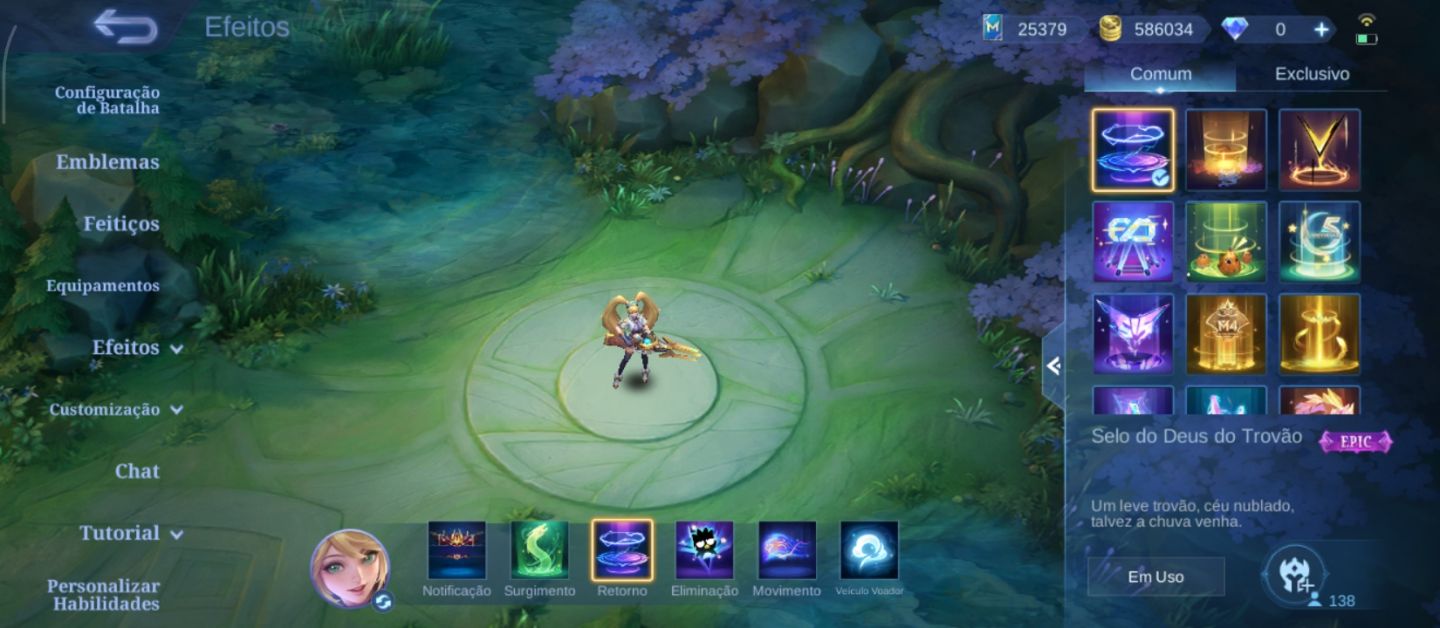 Legend Lunox - 463 Skins - Full herói e emblemas - líder de clã nível 10