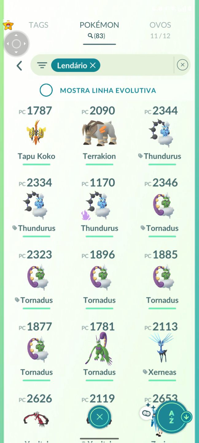 CONTA DE POKEMON GO NIVEL 46 COM 92 LENDARIOS E 9 MITICOS