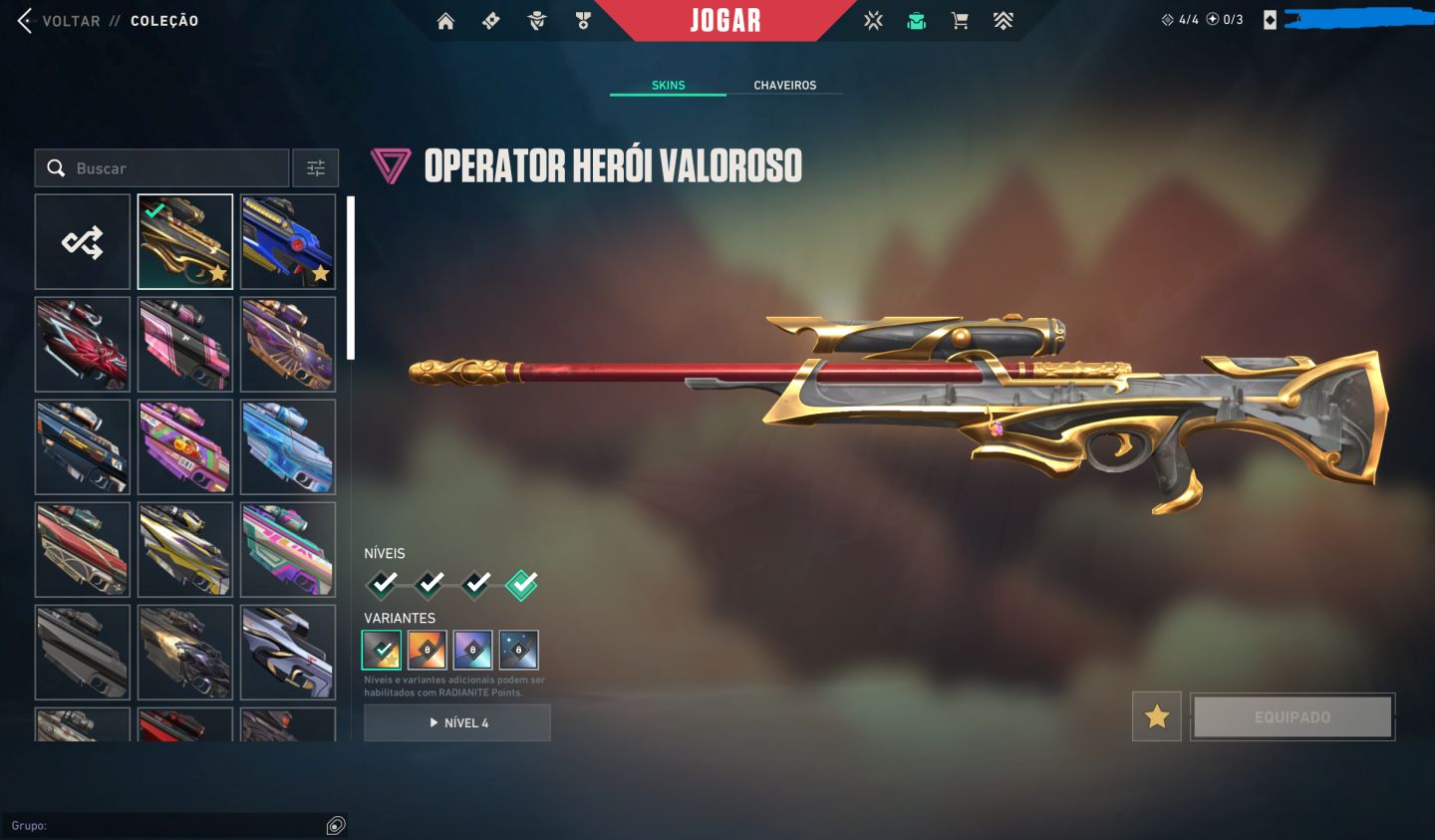 PRA SAIR LOGO Conta Valorant Full Skins Champions ( exceto 2022 )