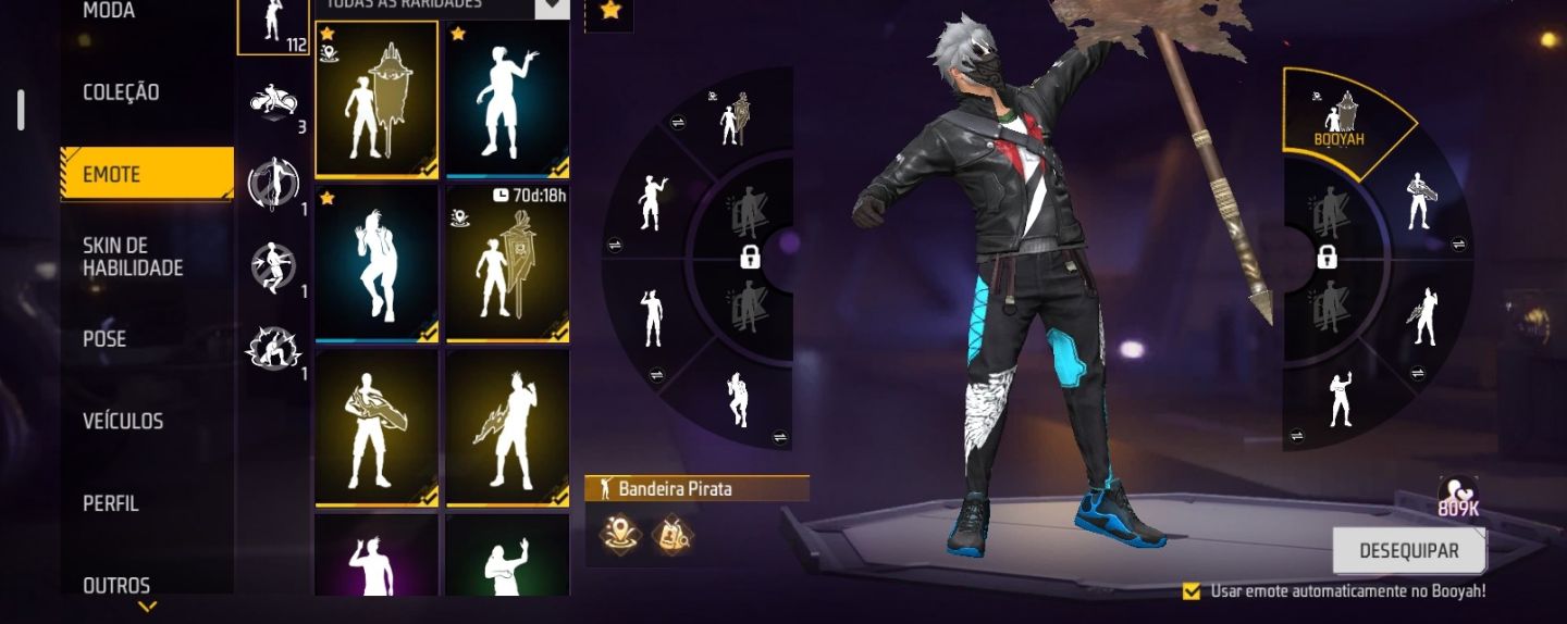 Conta free Fire (750 peitoral) quase prime 8