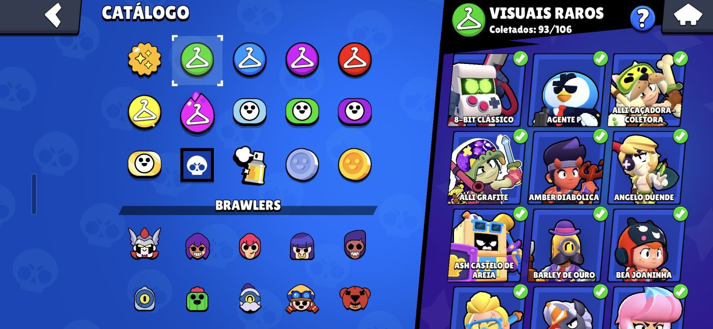 CONTA RARA DE BRAWL STARS, 4 RANK 35, PRESTIGIO 3, MESTRES 2024