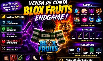 CONTA BLOX FRUITS MID GAME PRA LEVAR!!!!